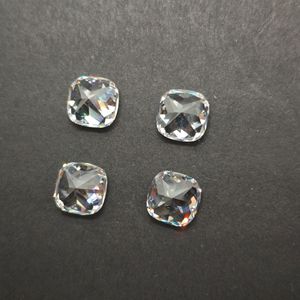 Guitai Cushion Cut Cubic Zirconia Gemstones Clear White Synthetic For Jewelry Making - Product Image 4