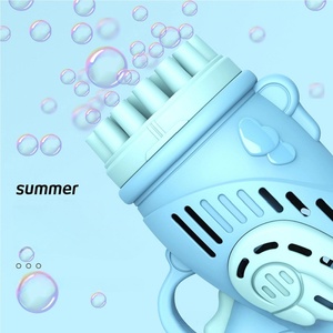 Pistola de Burbujas de Dibujos Animados para Niños, Automática, con Luz, Espuma Divertida para Bodas, Máquina de Burbujas Eléctrica para Niños, Juguete de Verano para Exteriores - Product Image 5