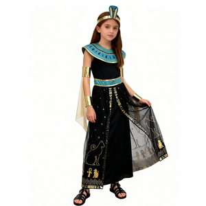 <span class=keywords><strong>Disfraz</strong></span> de Reina Egipcia para Niñas, Conjunto de <span class=keywords><strong>Cleopatra</strong></span> para Halloween con Diadema y <span class=keywords><strong>Accesorios</strong></span> - Product Image 1
