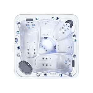 Bañera de hidromasaje eléctrica <span class=keywords><strong>para</strong></span> 5 personas con características de masaje 2 salones y 3 asientos Whirlpool Modern Balboa Smart Control Jacuzzier <span class=keywords><strong>para</strong></span> patio trasero - Product Image 1