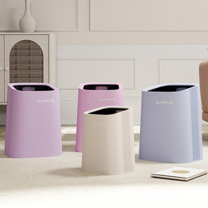 Nhà Máy Bán buôn Ins <span class=keywords><strong>18L</strong></span> vuông PP nhựa màu tím màu hồng hình chữ nhật Thùng rác có thể văn phòng nhà Thùng rác với bên trong <span class=keywords><strong>bin</strong></span> - Product Image 6