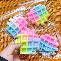 Gaufre Squishy Soulagement Du Stress Jouet Hiver Super Jouet Unisexe Chat Patte Ventilation Sac Aveugle Coloré 14 Ans et Plus