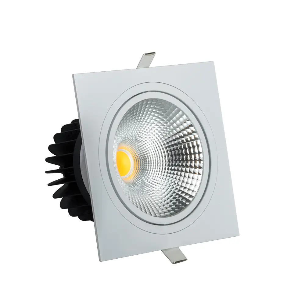 20w 30w led square glass ceiling mounted led downlight with CE RoHS SAA certification