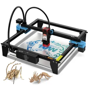 CNC 450-5nm Blue Light Laser Engraver TTS10 With Wifi Offline Control Laser Engraving Machine For Wood/Leather/Metal/Acrylic
