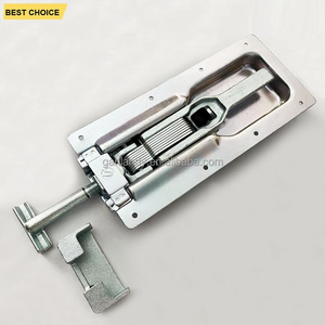 Serrure de loquet de porte à palette en acier à bas <span class=keywords><strong>prix</strong></span> GL-12158 serrure de loquet encastrée avec serrure à glissière à boulon en T - Product Image 2