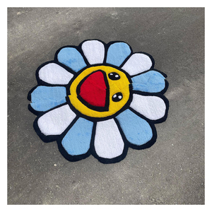 Karpet lantai berumbai desain kartun mode ukuran kustom karpet Area potong pola Anime untuk luar ruangan - Product Image 3