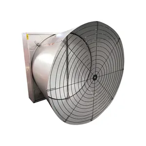 Industrial 50-Inch Ventilation Butterfly Cone Fan Long Box with Three Nylon Blade Variable Speed Exhaust AC Motor 220V Power