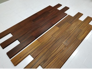 Precio al por mayor Iroko flotante suelo de madera dura para dormitorio sala de estar Villa gimnasio almacén aplicaciones - Product Image 3