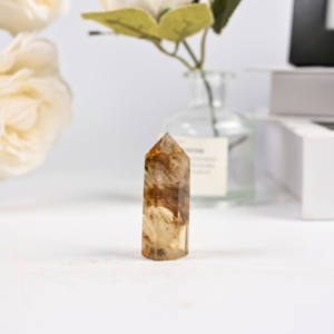 Tour de cristal œil de tigre naturel poli 5-15cm, colonne de cristal rayé œil de tigre, guérison énergétique, Feng Shui, décoration intérieure, vente en gros - Product Image 3