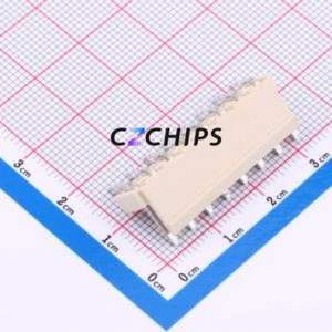 HCZZ0604-8 Wire-to-Board Pin Header Bent Lead Through Hole,P=3.96mm Connector 1x8P 3.96mm Right Angle Insert VH - Product Image 2