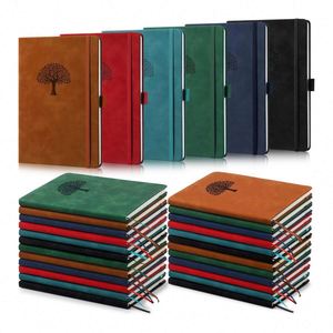 A5 Hardcover Leather <b>Journal</b> Notebook with Elastic Strap 100 Sheets Gift Edition - Product Image 1