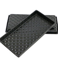 Plateaux plats en PVC écologiques pour plantes succulentes et semis avec trous pour la production hydroponique en serre et la culture de légumes