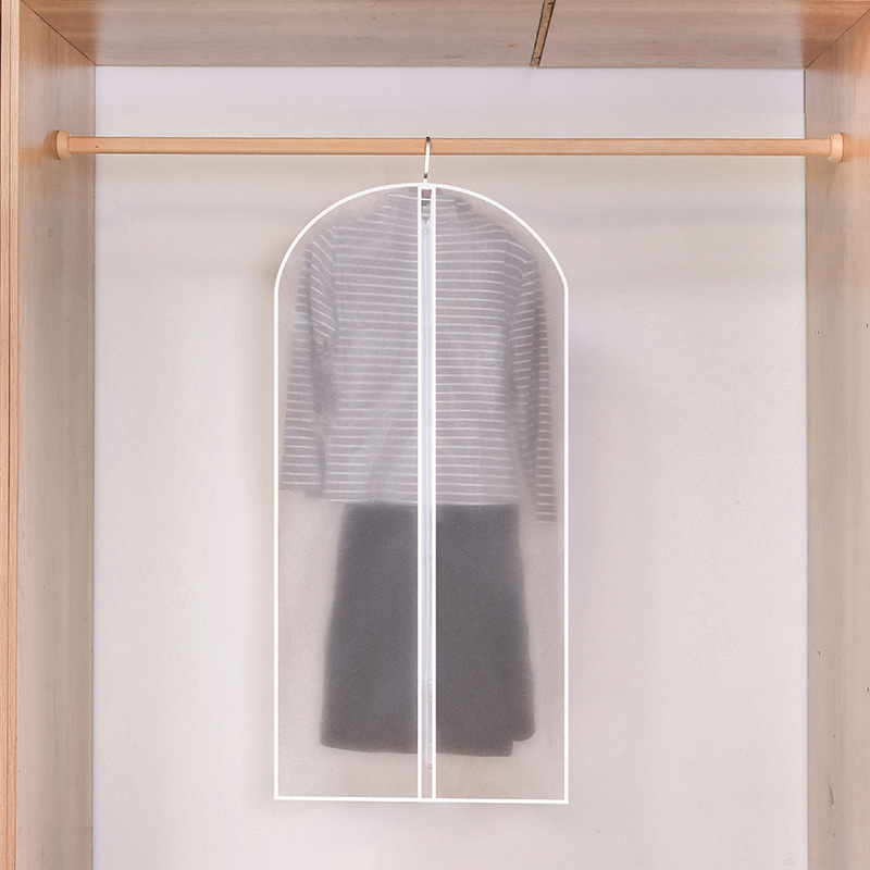Housse de protection transparente zippée pour vêtements, 60*120 cm (épaissie)