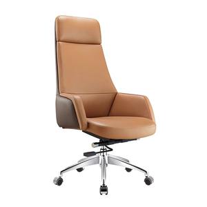 Moderna Sedia da Ufficio Direzionale in Pelle con Schienale Alto, Design Ergonomico e Girevole per Soggiorno e Ufficio - Product Image 6