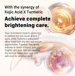 EBY Kojic Acid Kurkuma Gezichts Serum voor Donkere Vlekken - Koreaans Huidverzorging Exfolierend Serum om Dode Huidcellen te Verwijderen & te Verhelderen - Product Image 4