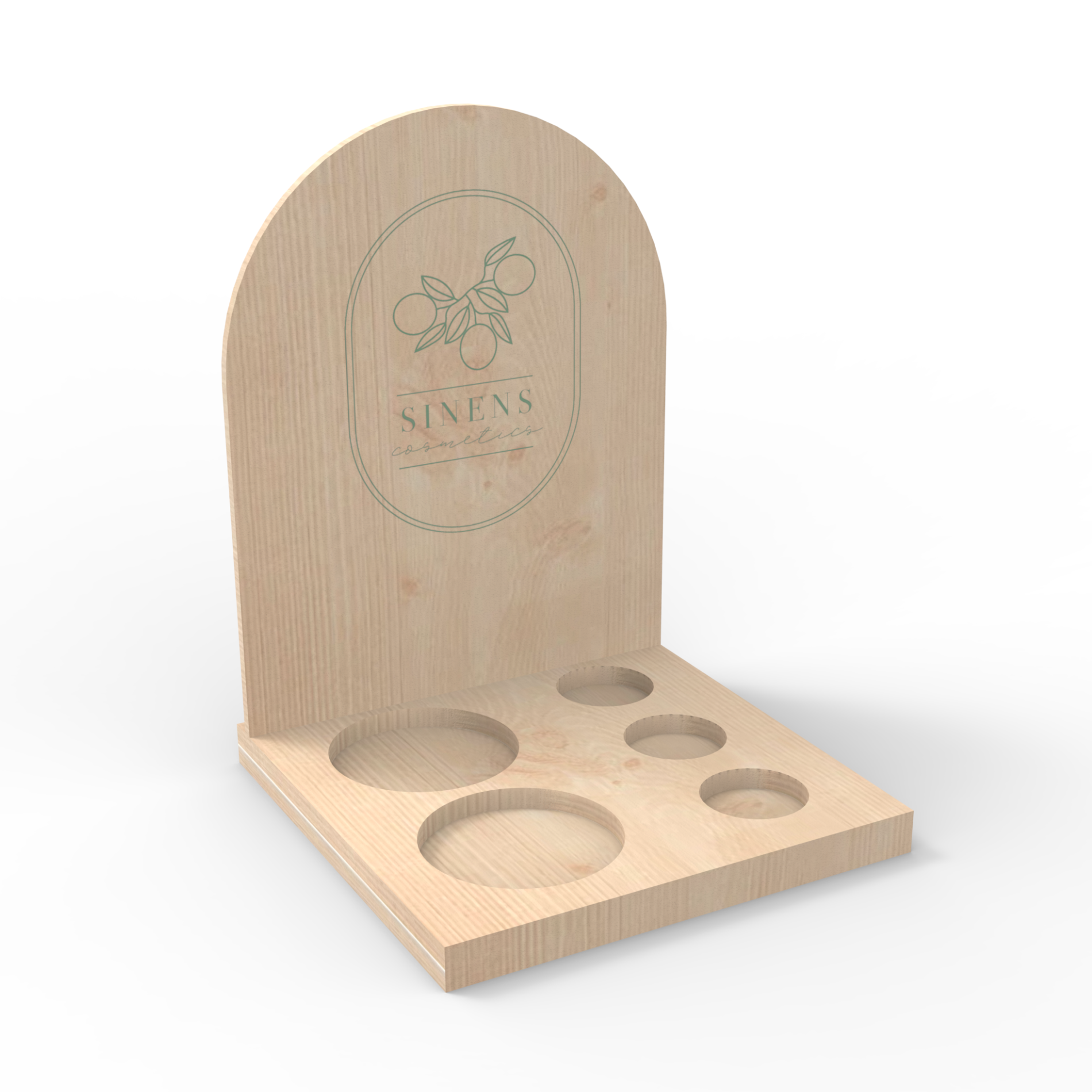 Apache Customized Wood Countertop Cosmetics Perfume Display Rack for Supermarkets — view 4