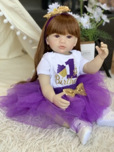ตุ๊กตาเด็กผิวสีแทน ทำจากยางและผ้าฝ้าย ขนาดเล็ก น่ารัก เหมือนจริง สไตล์อนิเมะ ของเล่นอื่นๆ ตุ๊กตา Reborn - Product Image 6