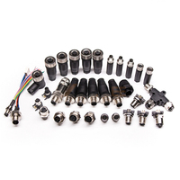 Conector M16 Cable de soldadura recto macho hembra de 4 pines Montaje trasero