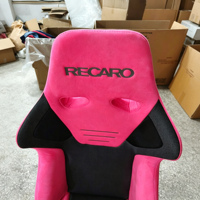 Sièges de course automobile universels Recaro en fibre de verre et carbone, réglables, en cuir et daim, pour simulateur de course
