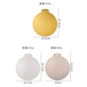ฐานรองเค้กแบบใช้ซ้ำได้ ขนาด 8 นิ้ว วัสดุพลาสติก สำหรับทำขนมอบที่บ้าน - Product Image 5