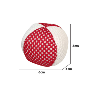 Hand Knitted Hacky Sack Ball With Inside <b>Bell</b> Portable Outdoor Throwing Kicking Game Handmade Bean Bag Toy for Kids Adults - Product Image 4