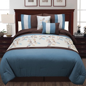 Arabia Saudita top venta diseño de ropa de cama de Reina/rey tamaño bordado edredones y edredones, hecho en <span class=keywords><strong>china</strong></span> - Product Image 2