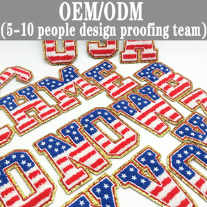 Mazze sportive <span class=keywords><strong>da</strong></span> Baseball con motivo personalizzato con logo in ferro su toppe di ciniglia - Product Image 4