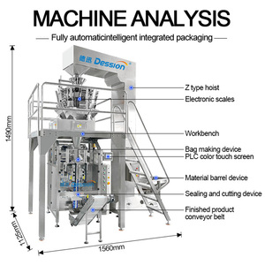 เครื่องบรรจุถุงผักแช่แข็งอัตโนมัติเครื่องบรรจุถุงสลัดผักสดสีเขียว - Product Image 3