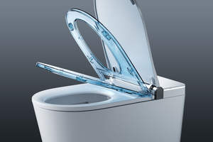 Inodoro Inteligente con Bidé Certificado CE Watermark, Taza <span class=keywords><strong>de</strong></span> Inodoro Universal con Salida Ajustable, S-trap 60-400mm, P-trap - Product Image 3