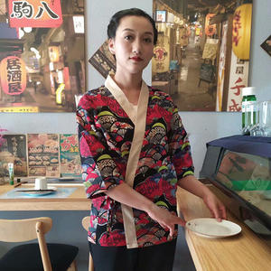 Uniforme de chef <span class=keywords><strong>japonais</strong></span>, <span class=keywords><strong>kimono</strong></span> de sushi, vêtements de travail pour hommes et femmes, serveur, Jujiu House, barbecue, buffet, costume de chef, anti-humidité - Product Image 6