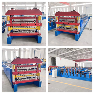 Vodley 3-Layer Steel Corrugated Roof Panel Roll Forming Machine with Motor 220v/380v for Iron & Zinc <b>Sheet</b> Roofing - Product Image 3