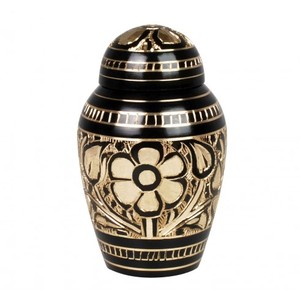 Ramo de flores doradas más vendido, urna para adultos hecha a mano de latón, soporte para cenizas modernas americanas para adultos, propósito funerario de aluminio colorido - Product Image 2