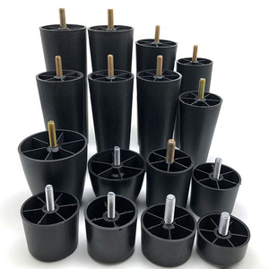 5 Inch Sofa Feet Plastic Feet L-Shaped Black Couch <strong>Legs</strong> with Screws <strong>Chair</strong> Sofa Couch Feet <strong>Replacement</strong> Furniture <strong>Legs</strong> - Product Image 6