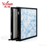 Filtre HEPA de remplacement pour purificateur d'air H13 H14, composé de fibres de verre PP, panneau plissé ODM OEM, filtre à mini-plis