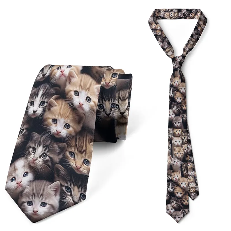 Mới Được Thiết Kế Phim Hoạt Hình Cà Vạt 3D In Ấn Harajuku Thời Trang Kawaii Unisex Tie 8Cm Mỏng Hẹn Hò Wedding Party Tie Cosplay