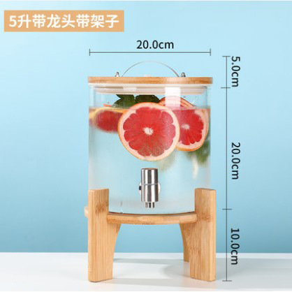 5-liter barrel with wooden frame