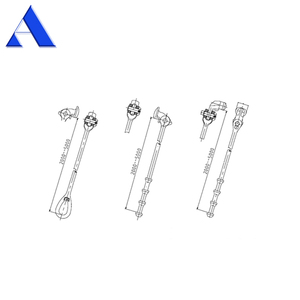 <span class=keywords><strong>Barre</strong></span> <span class=keywords><strong>d</strong></span>'<span class=keywords><strong>arrimage</strong></span> de conteneur à tête pivotante galvanisée à chaud certifiée DNV GL - Product Image 3