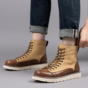 Unisex <b>Winter</b> Genuine Leather Waterproof Cloth Thermal <b>Boots</b> <b>Ankle</b> & Bootie Plush Midsole Thick Sole Comfortable EVERGREEN - Product Image 4