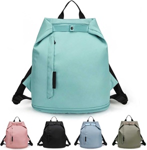 Borsa da spiaggia con Logo personalizzato borsa da nuoto zaino, borsa da piscina zaino da spiaggia con tasca bagnata con spazio per scarpe - Product Image 4