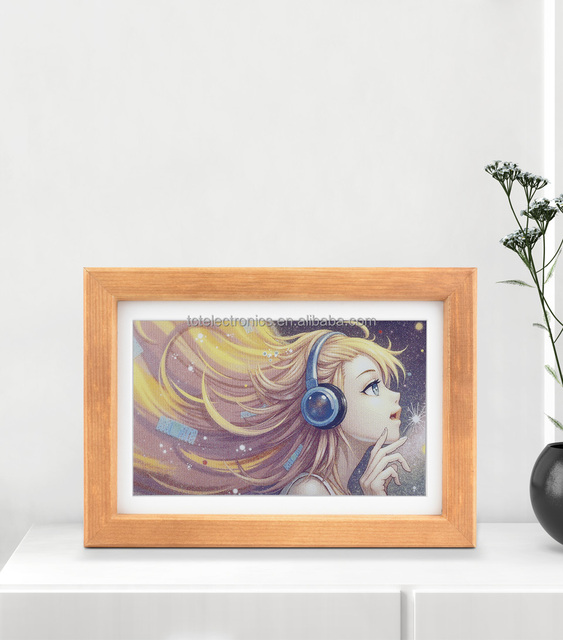 7.3-inch E6 Full-color Electronic Ink Screen Solid Wood Photo Frame Long Standby 800x480 Resolution 7.3-inch E6 Full-color