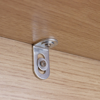 Support d'étagère réglable réparations du bois renfort d'angle petits supports de jambe de force à angle droit noirs pour support d'étagères d'armoire de meubles