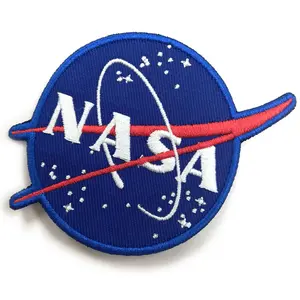 Patch Bordir Gaya Ruang Angkasa 3D NASA Kain Kepar Jahit Di Atas Tambalan