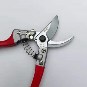 Cisailles de taille Mountain Wisteria Bypass, 8 pouces, manche en plastique rouge, lame en acier au carbone, pour la taille des arbres fruitiers, diamètre 20-30 mm - Product Image 1