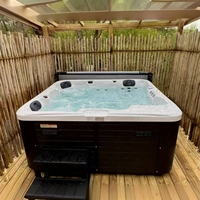 High Quality 5 Person whirlpool <strong>Outdoor</strong> Acrylic Spa <strong>Balboa</strong> Massage <strong>Hot</strong> <strong>Tub</strong> Simple Style Jacuzzier