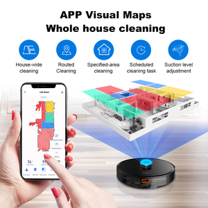 Robot Aspirador Liectroux Lds, Navegación Láser Lidar, Húmedo y Seco, Succión de 6500pa, Mapa Multinivel, Forma de Y X6 Liectroux X6 - Product Image 2