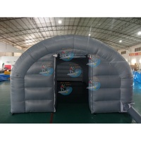 Tente tunnel gonflable robuste pour salle de sport, grand abri pneumatique pour événements extérieurs, ateliers mobiles, tailles personnalisées directement de l'usine