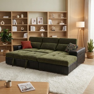 Ensemble de canapés de salon moderne, canapé sectionnel en tissu de luxe, chaise longue réversible fonctionnelle, canapé-<span class=keywords><strong>lit</strong></span> 3 places - Product Image 6