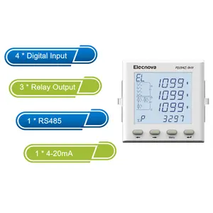 PD194Z-9HY LCD multi function 3 phase power meter RS485 output 4-20mA