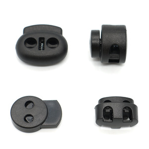 Double Hole <b>Elastic</b> Buckle Plastic Spring <b>Cord</b> Clip For Bag Hanging POMABS Material User Friendly Design - Product Image 3