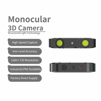 Caméra de profondeur à lumière structurée 6-9 avec prise en charge OpenNI pour la reconstruction 3D, haute précision de 0,01 mm pour la vision industrielle 3D